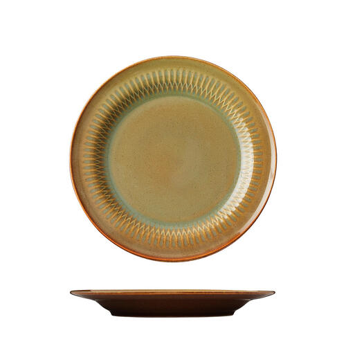 Luzerne Cottage Cinnamon Round Rim Plate 210mm (Box of 6) - 947021