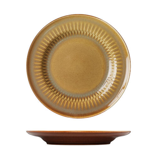 Luzerne Cottage Cinnamon Round Rim Plate 230mm (Box of 6) - 947023
