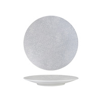 Luzerne Zen Round Coupe Plate Grey Web 235mm - Box of 4 - 94909-GW