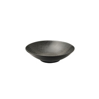 Luzerne Zen Round Bowl Black Swirl 210x59mm / 860ml - Box of 4 - 94928-BK