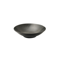 Luzerne Zen Round Bowl Black Swirl 240x67mm / 1200ml - Box of 4 - 94929-BK