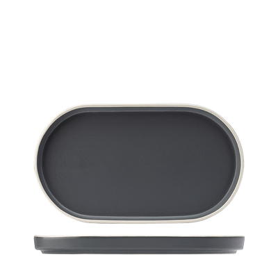 Utopia Forma Platter 310x175mm Charcoal (Box of 6) - 954031