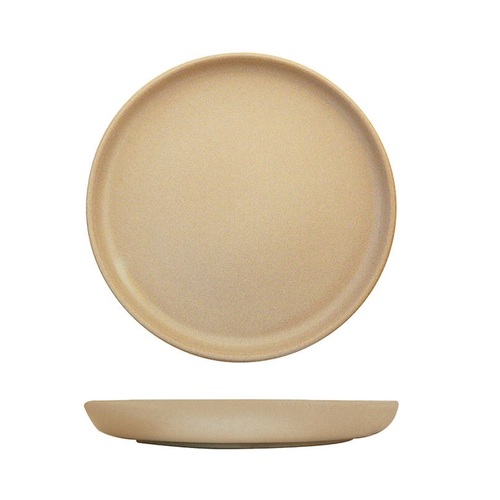 Eclipse Uno Round Plate - 220mm Ø - Taupe (Box of 6) - 959108
