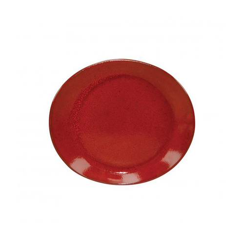 Tablekraft Artistica Oval Plate 250x220mm Reactive Red (Box of 4) - 98223