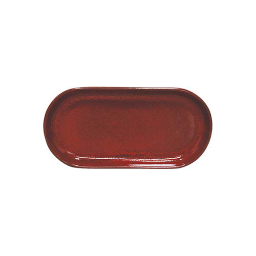 Tablekraft Artistica Oval Plate Coupe 300x140mm Reactive Red (Box of 4) - 98230