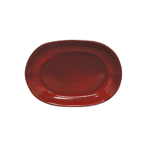 Tablekraft Artistica Oval Serving Platter 305x210mm Reactive Red (Box of 6) - 98231