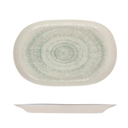 ID Fine Glacier Oval Coupe Platter - 330 x 210mm (Box of 6) - 98820065
