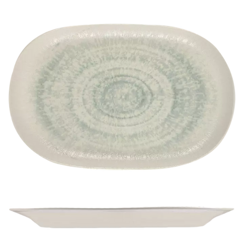 ID Fine Glacier Oval Coupe Platter - 370 x 240mm (Box of 6) - 98820066