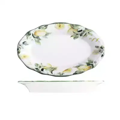 ID Fine Sorrento Oval Scalloped Plate 210mm (Box of 12) - 98830261