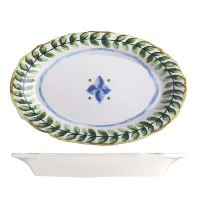 ID Fine Capri Oval Scalloped Plate 320mm (Box of 6) - 98830463