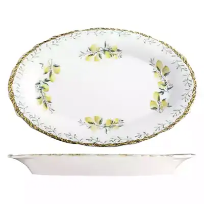 ID Fine Verona Oval Scalloped Plate 320mm (Box of 6) - 98830663