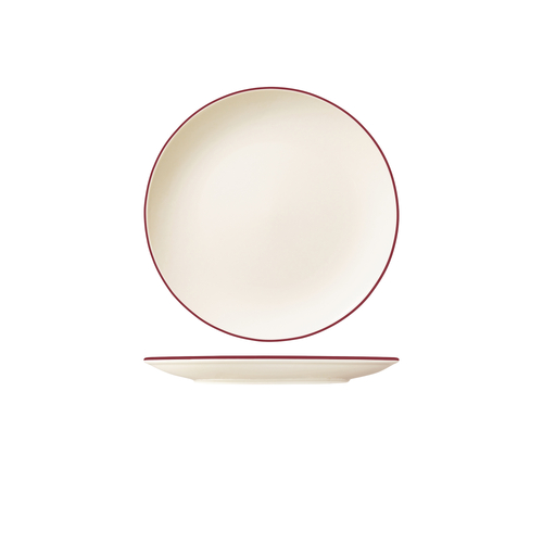 ID Fine Modest Maroon Round Plate Coupe - 300mm (Box of 6) - 98850030
