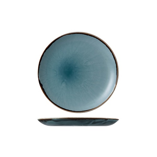 Dudson Harvest Blue Round Plate Coupe 217mm (Box of 12) - 991008-BL