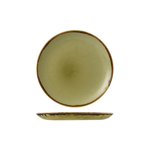 Dudson Harvest Green Round Plate Coupe 217mm (Box of 12) - 991008-GN