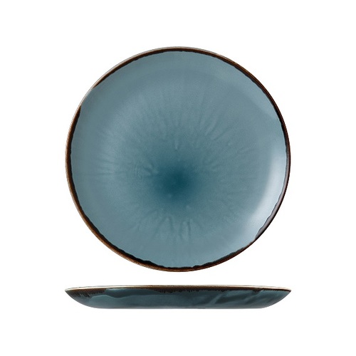 Dudson Harvest Blue Round Plate Coupe 260mm (Box of 12) - 991010-BL