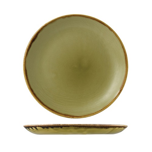 Dudson Harvest Green Round Plate Coupe 288mm (Box of 12) - 991011-GN