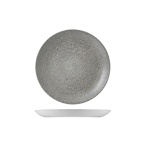 Dudson Evo Origins Natural Grey Round Plate Coupe 217mm (Box of 12) - 991208-GY