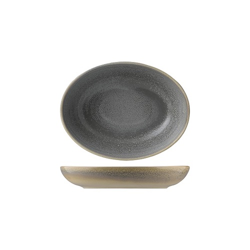 Dudson Evo Granite Deep Oval Bowl 216mm (Box of 6) - 991940-G