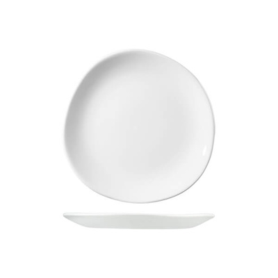 Churchill Trace Organic Round Plate White 210mm - Box of 12 - 9939121