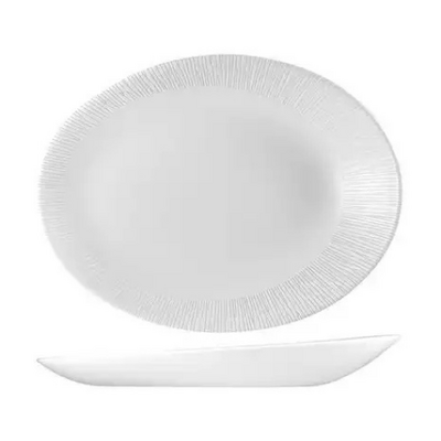 Churchill Bamboo Orb Oval Plate 346x263x50mm - Box of 12 - 9946134