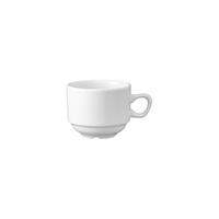 Churchill White Holloware Stackable Teacup 210ml - Box of 24 - 9966007
