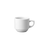 Churchill White Holloware Stackable Teacup 196ml - Box of 24 - 9966008