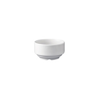 Churchill White Holloware Stackable Consomm Bowl 115mm / 400ml - Box of 24 - 9966010
