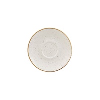Stonecast Trace Barley White Cappuccino Saucer 156mm - Box of 12 - 9975028-W