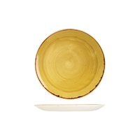 Stonecast Mustard Seed Yellow Round Coupe Plate 217mm - Box of 12 - 9975122-M