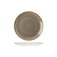 Stonecast Trace Peppercorn Grey Round Coupe Plate 217mm (Box of 12) - 9975122-P