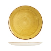 Stonecast Mustard Seed Yellow Round Coupe Plate 288mm - Box of 12 - 9975129-M