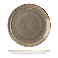Stonecast Trace Peppercorn Grey Round Coupe Plate 324mm (Box of 6) - 9975131-P