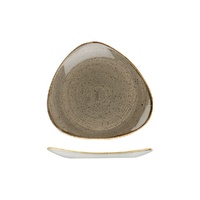 Stonecast Trace Peppercorn Grey Triangular Plate 229x229mm (Box of 12) - 9975323-P