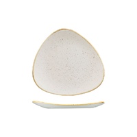 Stonecast Trace Barley White Triangular Plate 229x229mm (Box of 12) - 9975323-W
