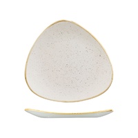 Stonecast Trace Barley White Triangular Plate 265x265mm - Box of 12 - 9975326-W