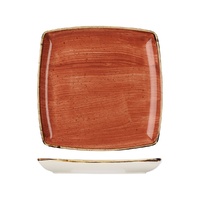 Stonecast Spiced Orange Deep Square Plate 268x268mm - Box of 6 - 9975510-O