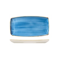 Stonecast Cornflower Blue Oblong Plate 295x150mm - Box of 12 - 9975529-B