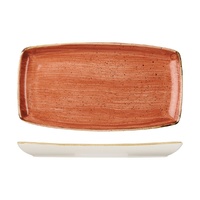 Stonecast Spiced Orange Oblong Plate 350x185mm - Box of 6 - 9975535-O