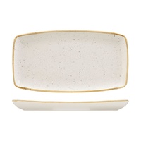 Stonecast Barley White Trace Oblong Plate 350x185mm (Box of 6) - 9975535-W