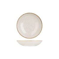 Stonecast Trace Barley White Round Coupe Bowl 182mm / 426ml - Box of 12 - 9975618-W