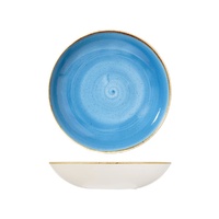 Stonecast Cornflower Blue Round Coupe Bowl 248mm / 1136ml - Box of 12 - 9975625-B