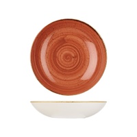 Stonecast Spiced Orange Round Coupe Bowl 248mm / 1136ml - Box of 12 - 9975625-O