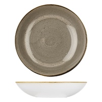 Stonecast Trace Peppercorn Grey Round Coupe Bowl 310mm / 2400ml - Box of 6 - 9975631-P