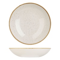 Stonecast Trace Barley White Round Coupe Bowl 310mm / 2400ml (Box of 6) - 9975631-W