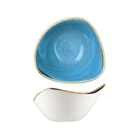 Stonecast Cornflower Blue Triangular Bowl 153x153mm / 260ml - Box of 12 - 9975715-B