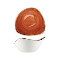 Stonecast Spiced Orange Triangular Bowl 153x153mm / 260ml - Box of 12 - 9975715-O