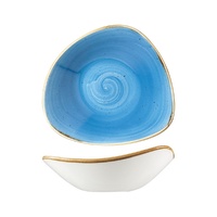 Stonecast Triangular Bowl Cornflower Blue 235x235mm / 600ml - Box of 12 - 9975723-B