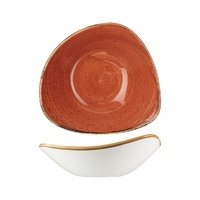 Stonecast Spiced Orange Triangular Bowl 230x230mm / 600ml (Box of 12) - 9975723-O