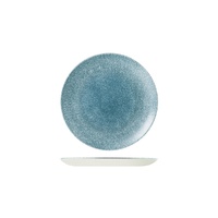Studio Prints Raku Topaz Blue Round Coupe Plate 165mm - Box of 12 - 9976116-TB