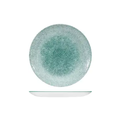 Studio Print Raku Jade Green Round Coupe Plate 217mm - Box of 12 - 9976122-J